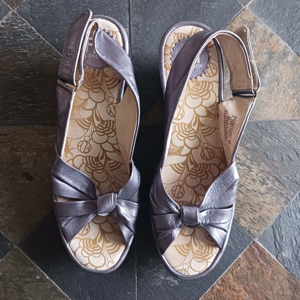 Fly London Metallic Sandals